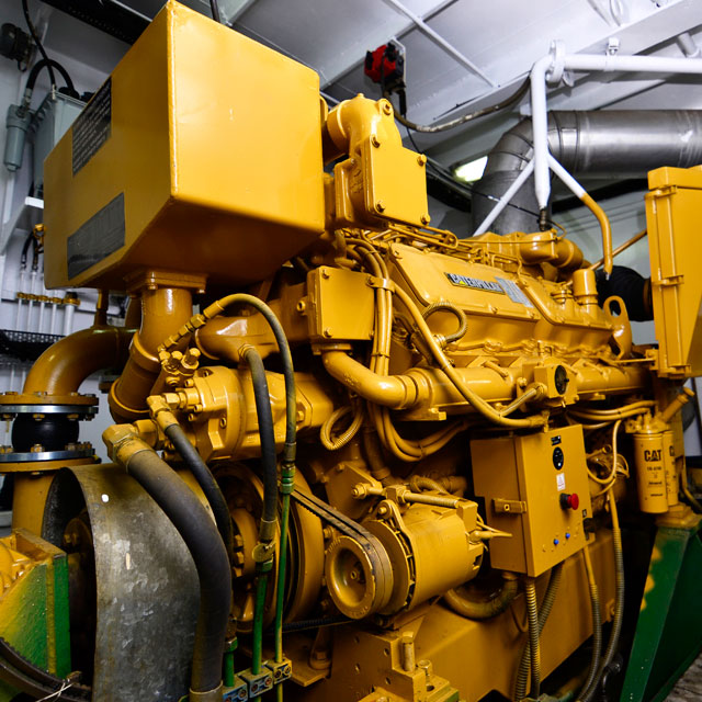 hopper dredger machine room