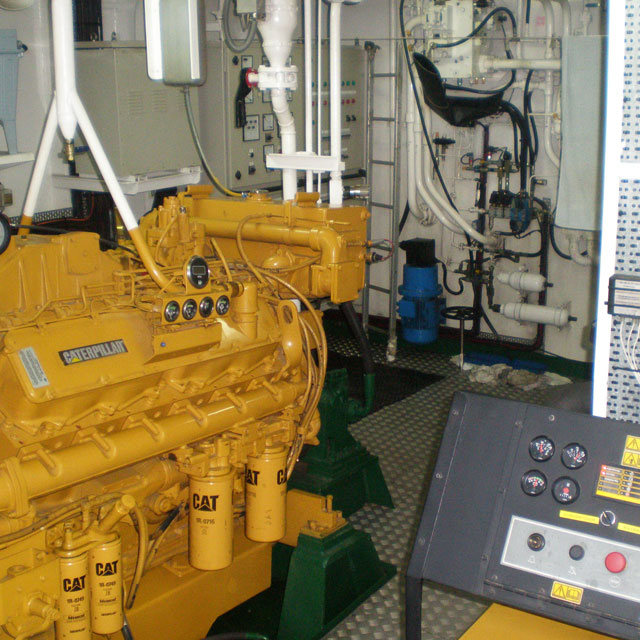 hopper dredger Machine room